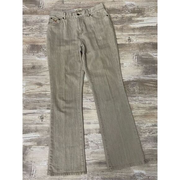 American Living Classic Bootcut Jeans Beige Brown Women’s Sz 6 - Picture 1 of 7